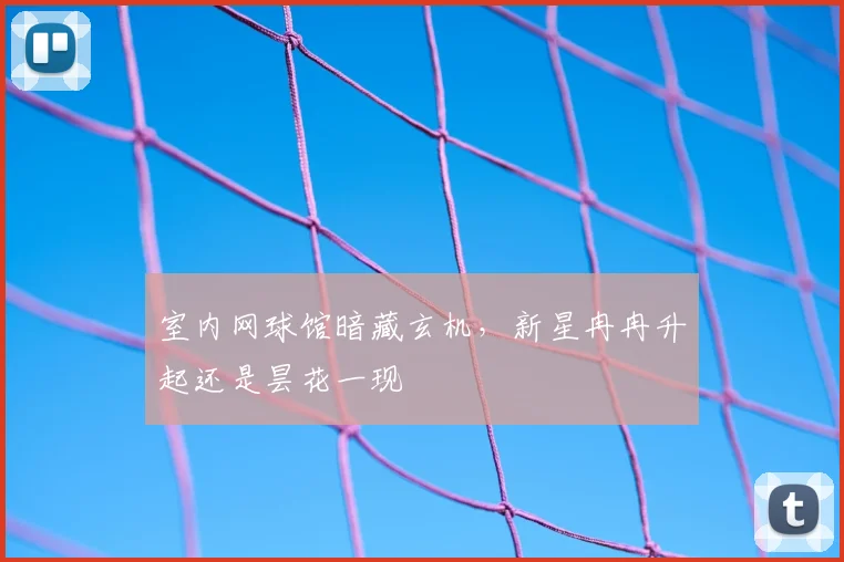 室内网球馆暗藏玄机,新星冉冉升起还是昙花一现